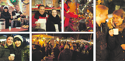 Impressionen: Gute Stimmung auf dem Nieder-Ramst�dter Weihnachtsmarkt in den vergangenen Jahren. (Fotos: Holger Maier)